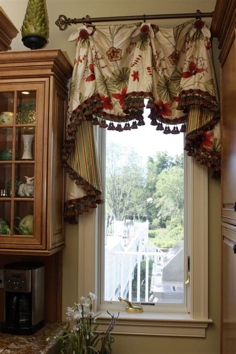 small kitchen window valance